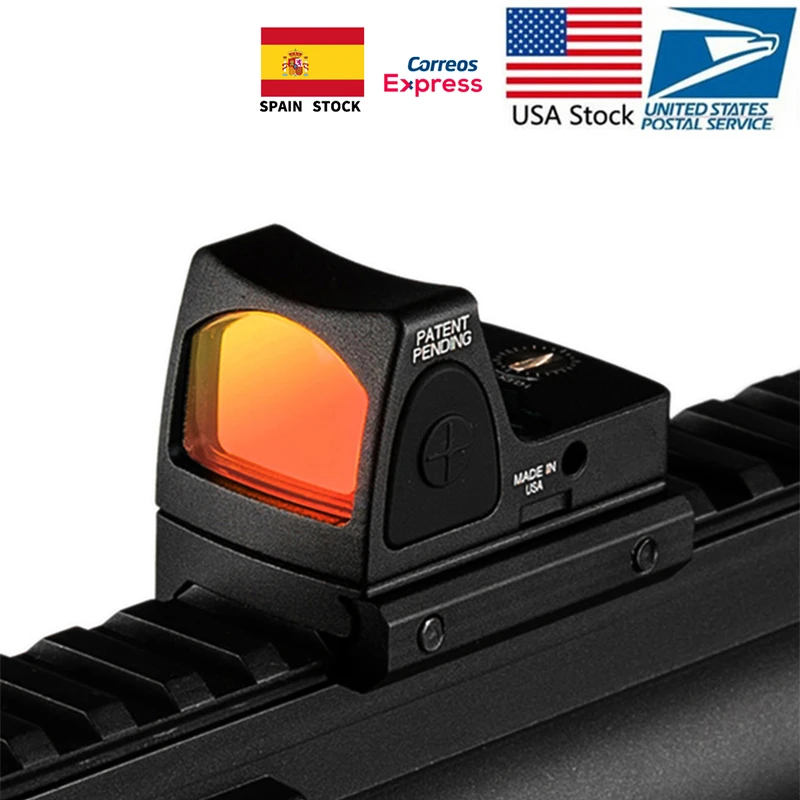 US Stock Mini RMR Red Sight Collimator Glock Rifle Reflex Sight Scope Voor Airsoft Hunting Handgun|Riflescopes| - AliExpress