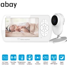 4,3 дюймов радионяня Беспроводная видео с камерой Двусторонняя аудио няня 1080P камера няня ночное видение контроль температуры