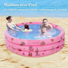 Inflatable Swimming Pool Paddling Pool Children Cartoon Bath Tub Outdoor Swim Pool Baby Kids Basin Ocean Ball Pool Sport Water