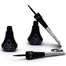 Натуральная Черная Подводка для глаз, стойкая водостойкая жидкая подводка для глаз, инструмент для макияжа глаз