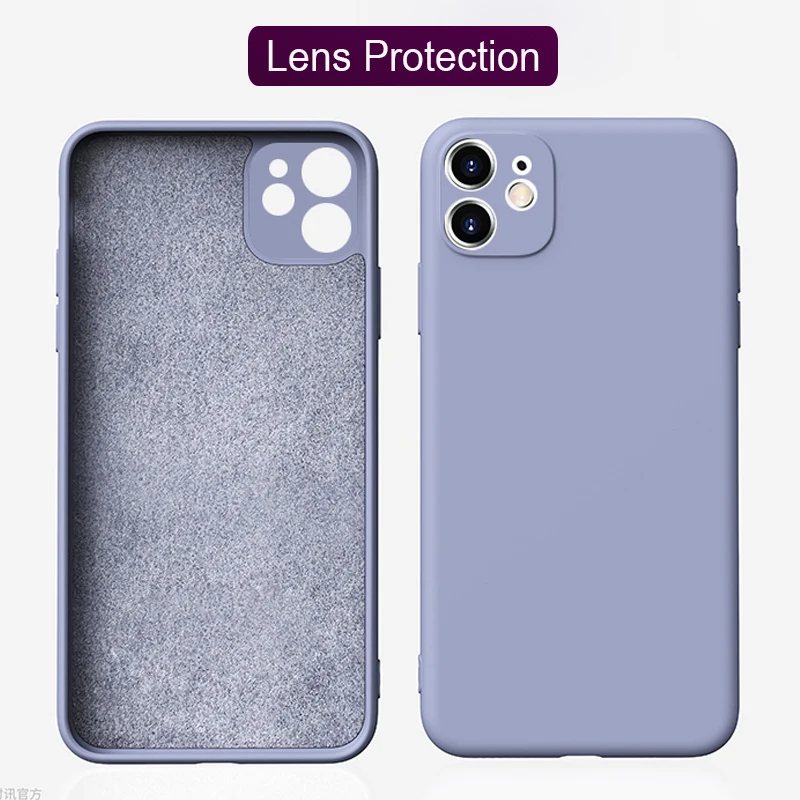 Camera Lens Protection Phone Case For IPhone 11 Pro Max Liquid silicone Case For IPhone 11 1