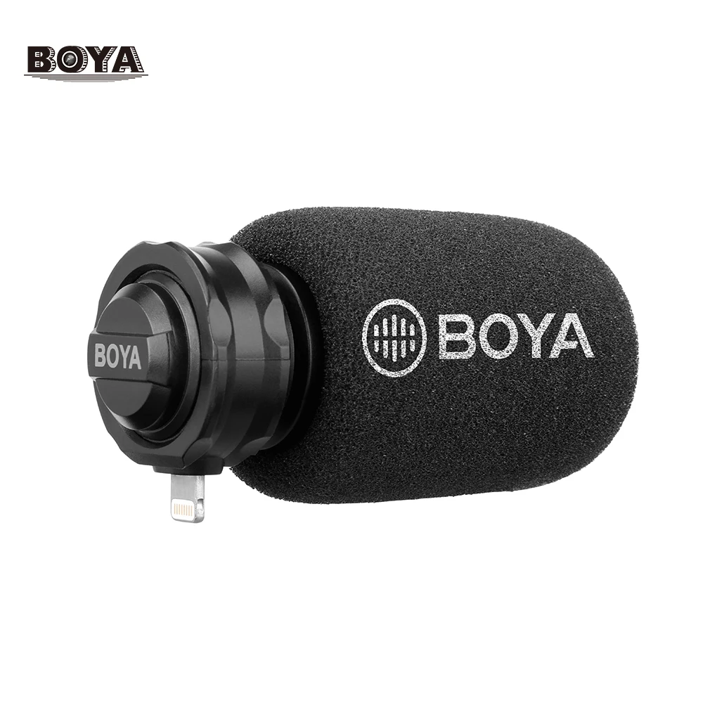 BOYA BY DM100 DM200 A7H Digital Condenser Mic Microphone for iPhone  Samsung Type C Android Phones iPad iPod 3.5mm headset with mic