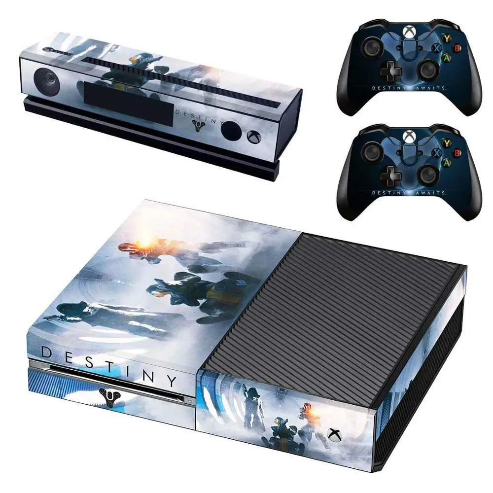 Наклейка на кожу для Xbox One и Kinect, 2 контроллера для Xbox One, Виниловая наклейка на кожу - Цвет: GSTM1374