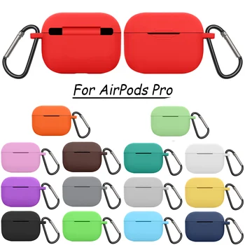 

Ultrathin Soft Silicone Cover For Apple Airpods Pro Wireless Bluetooth Headset Protective Case Shockproof Bag Full Coverage Case