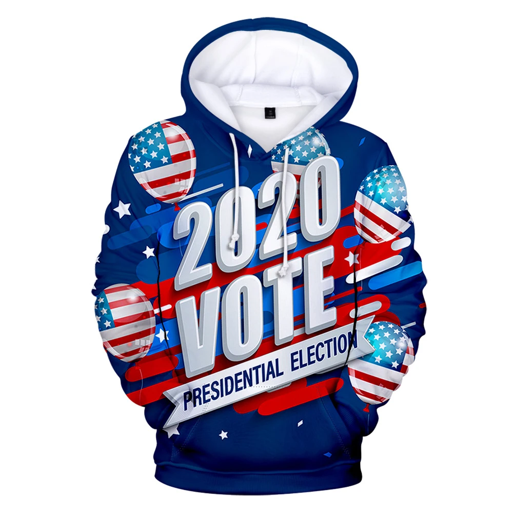 Свитшот с капюшоном и принтом Keep America Great 2020 год | Мужская одежда