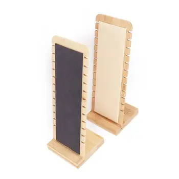 

Detachable Bamboo Wood Jewelry Storage Rack Display Stand Necklace Showcase Hold