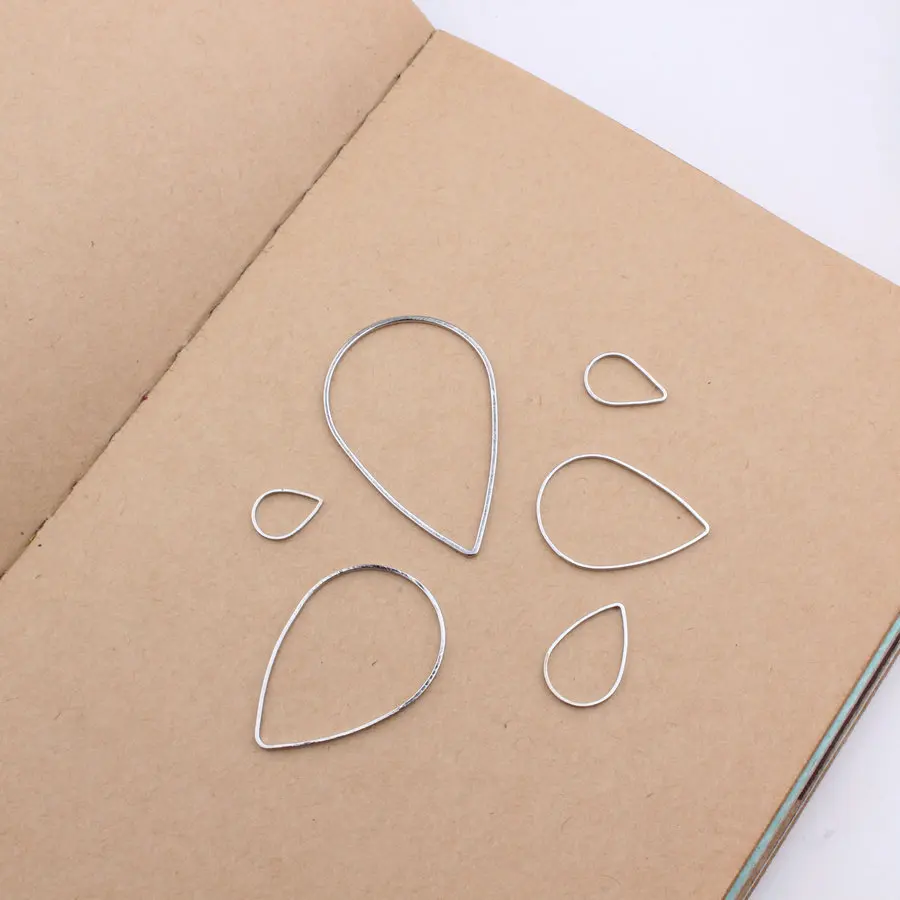 

30pcs Copper Teardrop Drop Rhodium Jump Ring Handmade DIY Earring Pendant for Jewelry Making Necklace Jewelry Connector