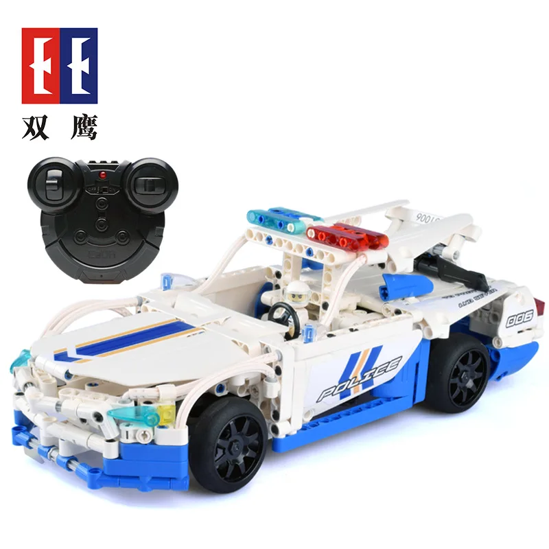 

Remote Control Sports Car double e Parent And Child CADA Cracking Take Educational Building Blocks Assembled Electric Remote Con