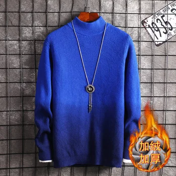 

Pink Blue Grey Black Red Mens Sweaters Long Sleeve Gradual O-Neck Pullovers Fleece Casual New Fashion Men Sweater