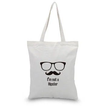 

Handbag Canvas Tote Bag Custom Print Logo Text DIY Daily Use decorative pattern Eco Ecologicas Reusable Shopping Bag Recycle