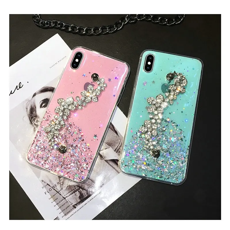 Bling Dimaond браслеты Чехлы для iPhone 12 Mini 11 Pro Max XR XS MAX X 8 7 6 6S Plus SE 2020 Прозрачный чехол