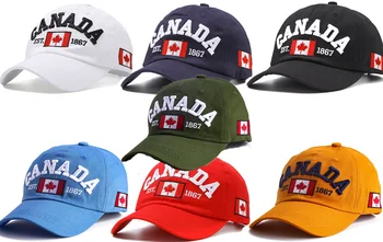

2019 Hot Sale Canada Letter Embroidery adjustable Baseball Cap hip pop unisex cap