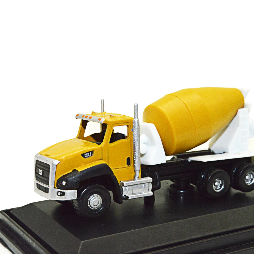 

1/160 Yellow Construction Engineering Vehicle Toy 1pc Model Alloy Simulation Children Cement Mixer Truck Project