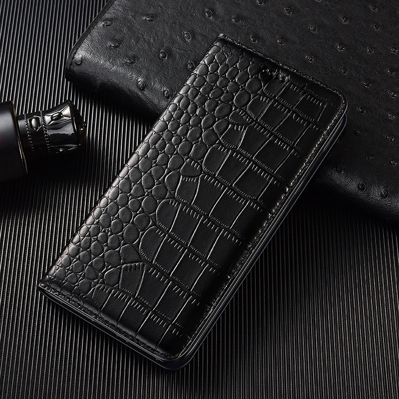 best meizu phone case brand Crocodile Genuine Flip Leather Case For Meizu M3 M3S M5 M6 M15 15 16 16S 16T 16TH 16XS 17 18 Note 8 9 X8 Pro Lite Phone Cover meizu phone case with stones lock Cases For Meizu