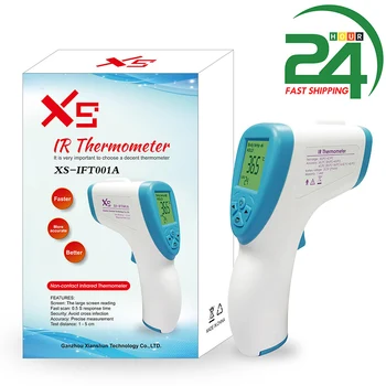 

Adult Digital Thermometer Non-contact IR Infrared Thermometer Infrared 3-color LCD Display Forehead Temperature Measurement