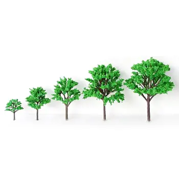 

5 Pcs Peach Trees Miniature Model Sand Table Forest Layout DIY Landscape Scence Simulation Handmade Materials