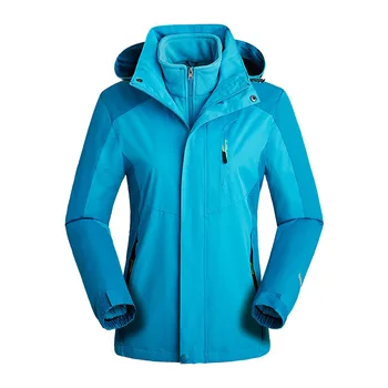 

Autumn & Winter Outdoor Waterproof Jacket Men's Three-in-One Women's Two-Piece Set Deconstructable Inner Wearing Couples