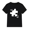 Funny Family Matching T-Shirt Mommy and Me Outfit Heart Puzzle Piece Mother and Daughter Son Tops Mama and Mini Baby Bodysuits 4