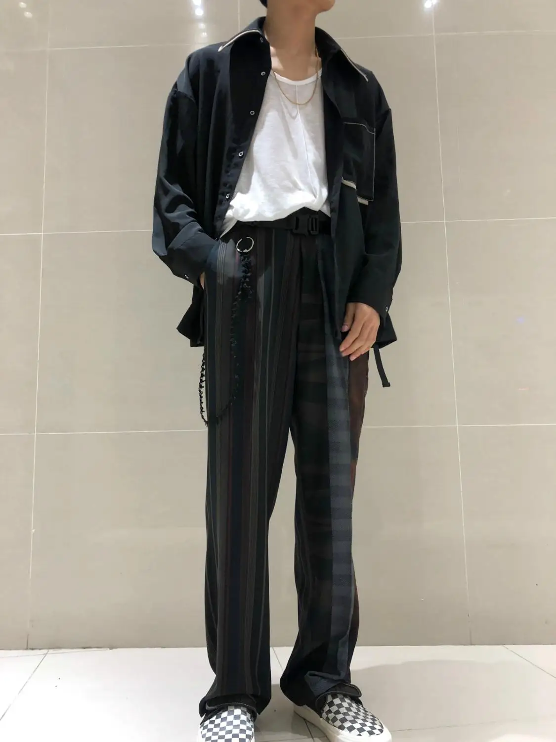 XS-6XL! новая мужская одежда, модная оригинальная рубашка с двойным воротником, большие размеры, костюмы певицы