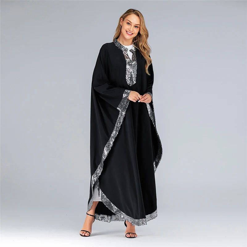 Блесток abaya Дубай мусульманское платье исламское одежда для женщин турецкий хиджаб платье кафтан марокканский кафтан Djelaba Tesettur Elbise