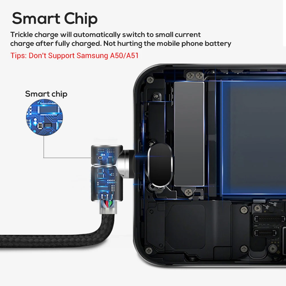 Магнитный USB кабель TOPK магнитный Type C Micro usb для iPhone X 8 7 Plus 90 градусов L Shap|usb cable for