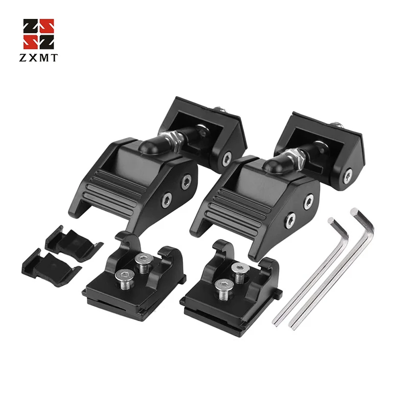 

1 Pair Stainless Steel Aluminum Hood Latch Catch Engine Cover Lock Black Engine Bonnets for Wrangler 2007-2017 Lock Buckle Kit