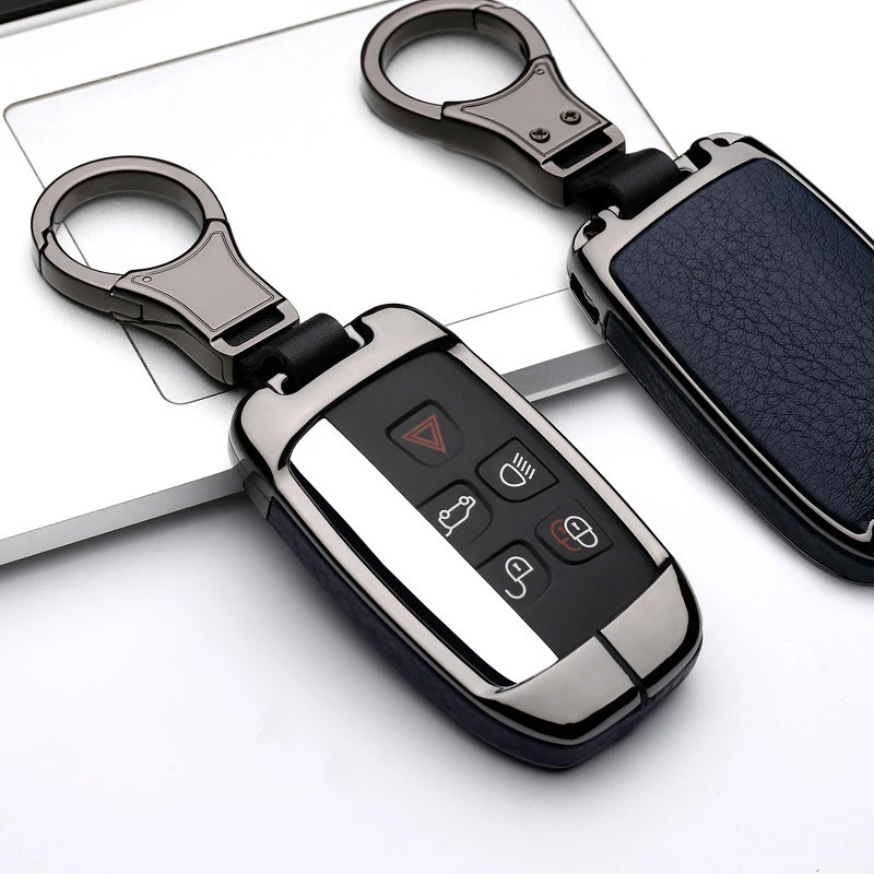 

UK! Key Case Cover For Land Rover Evoque Freelander 2 Jaguar XF XJ XJL XE C-X16
