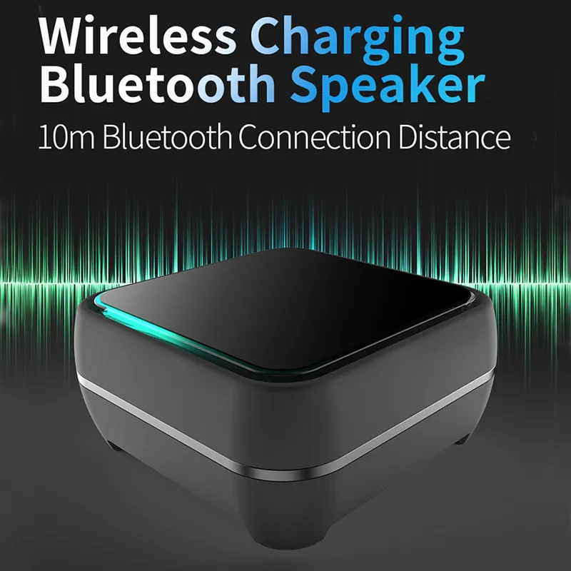 Портативный Bluetooth-динамик 10 Вт быстрая Беспроводная зарядка стерео без домашнего