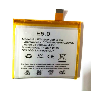 

BT-2500-259 Li-ion 2500mAh Battery For BQ Aquaris E5.0 E5 FHD E 5 HD Mobile Phone Batterie Batteries with Repair Tools for gift