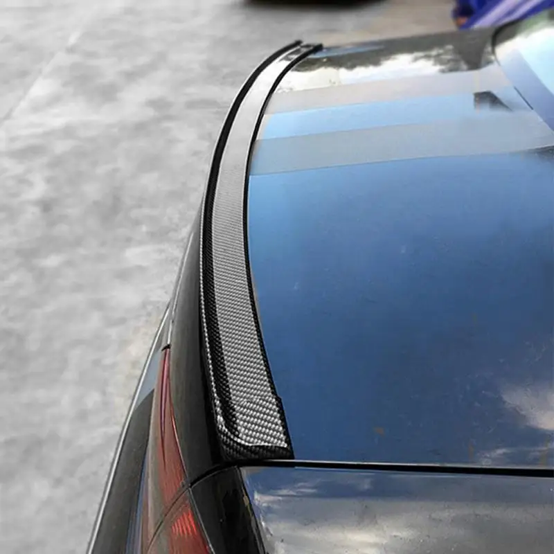 Carbon Fiber Tail Wing And Stator Wing 3D Carbon Fiber Large Tail Wing And Small Tail Wing Anti-Scratch Guard Chrome Sticker