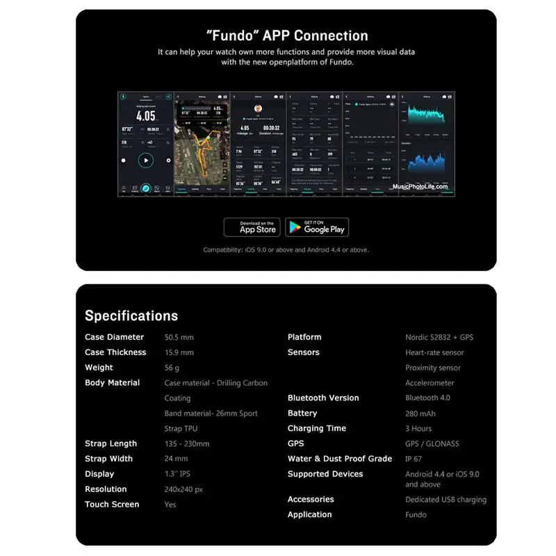 Zeblaze Vibe 3GPS Smartwatch Color Screen Waterproof Heart Rate  Multi Sports Modes GPS Watch For Android/IOS