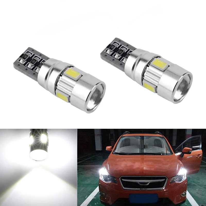 

2x T10 LED W5W Samsung Car LED Auto Lamp Light Bulbs For Subaru impreza legacy xv forester Outback Tribeca Fiat