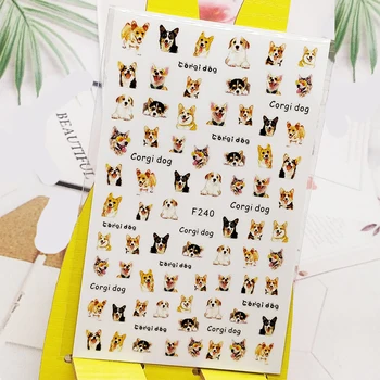 

3D Nail Sticker Cute Cat Dog Designs Nail Art Decorations Stickers Foil Decals Wraps Manicure Accessories Nails Decoraciones
