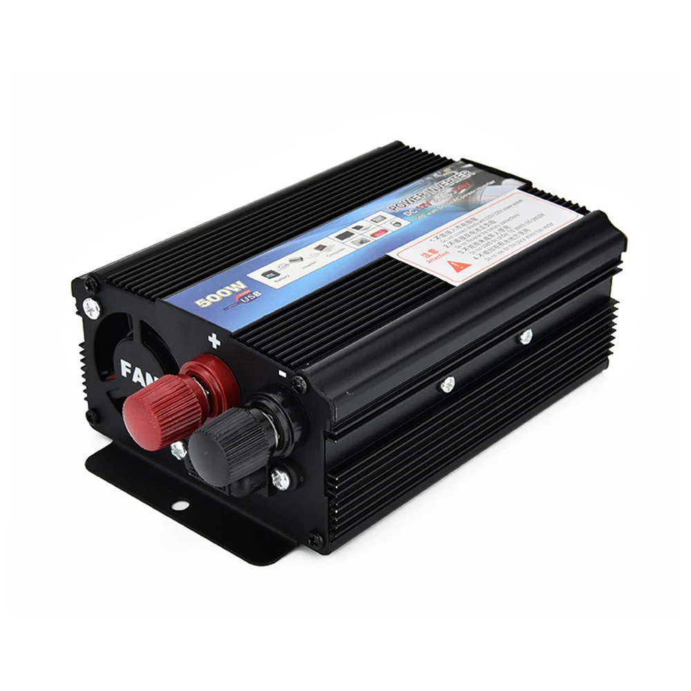 Solar Inverter DC12V/24V To AC220V/110V 500W Modified Sine Wave Power Inverter Voltage Transformer Converter For Car 5