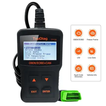 

TP109 OBD2 Car Engine Fault Code Reader Scanner CAN Diagnostic Scan Tool Portable Easy to Read Accurate Auto Scanner