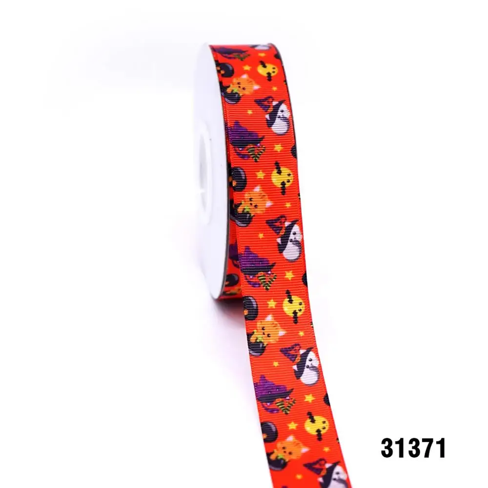 Free shipping 50 yard cartoon printed grosgrain ribbon 31367 - Color: 31371
