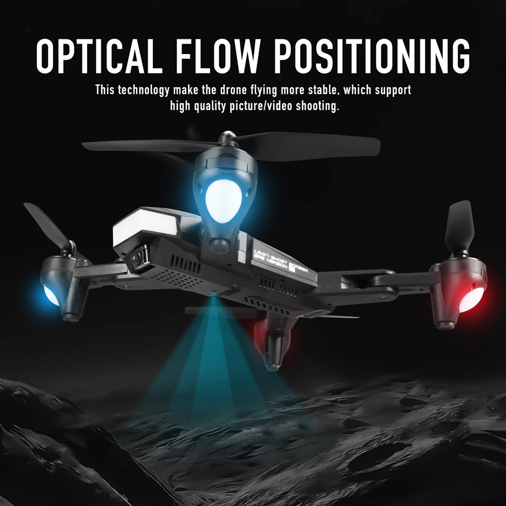 RC Drone C53 складной Дроны для селфи с 4K HD Двойная камера оптический поток следующий Квадрокоптер VS XS809S XS812 Вертолет игрушка