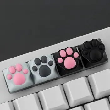 

ABS Silicone Cartoon Cute Cat Paws Keyboard Key Caps for Cherry MX Switches