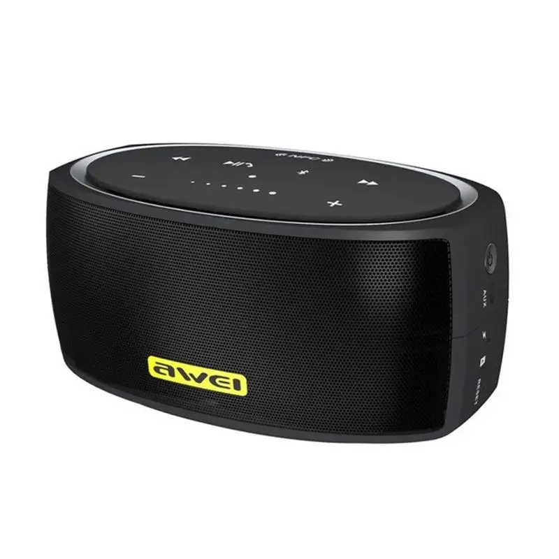 Awei NFC мини портативный bluetooth динамик Настольный беспроводной с 2200 мАч устройств TF Y500 6 Вт usb подключение AUX динамик два M2Z3