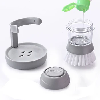 

Cleaning Brushes Dish washing tool Soap Dispenser Refillable pans cups bread Bowl scrubber kitchen goods accessories gadgets