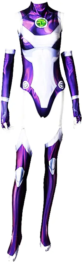Костюм на Хэллоуин Titans Starfire костюм супергероя из лайкры и спандекса комбидресс