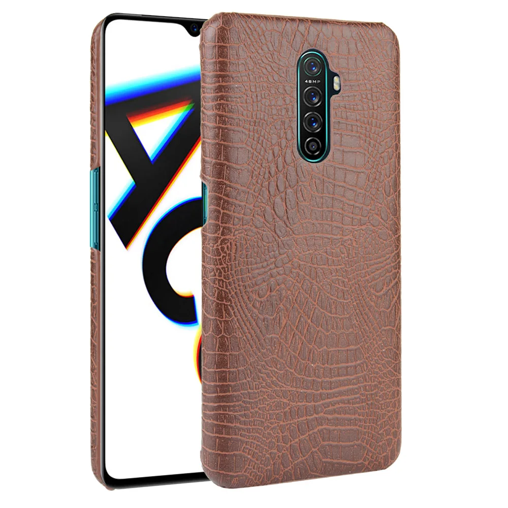 Для Oppo Realme X2 Pro чехол Роскошный узор под крокодиловую кожу деловой стиль ПК