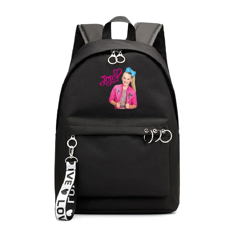 Casual Jojo Siwa Backpack Students Daily Rucksack Fashion New High Quality Bags for Teens Beautiful Men Women Travel Knapsack | Багаж и