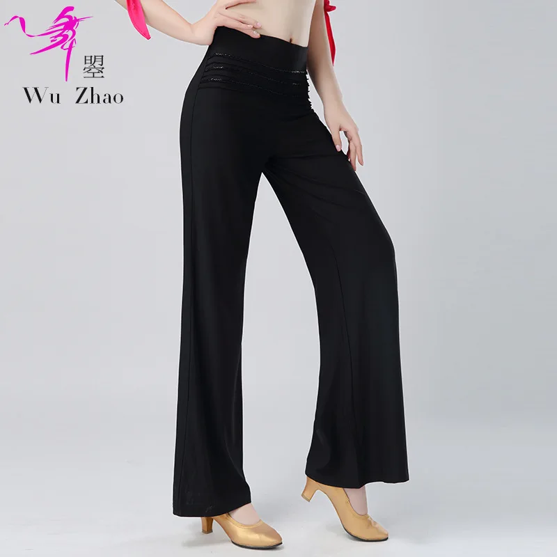 

Dance Zhao Spring And Summer New Style Versatile Slim Fit Modern Dance Loose Pants Slimming Women's Latin GB Dance Trousers