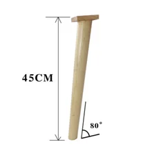 4Pieces H:45CM Diameter:3.5-5cm Rubber Wood Oblique 80-degree Sofa Table Legs Feet 4Pieces H:45CM Diameter:3.5-5cm Rubber Wood Oblique 80-degree Sofa Table Legs Feet