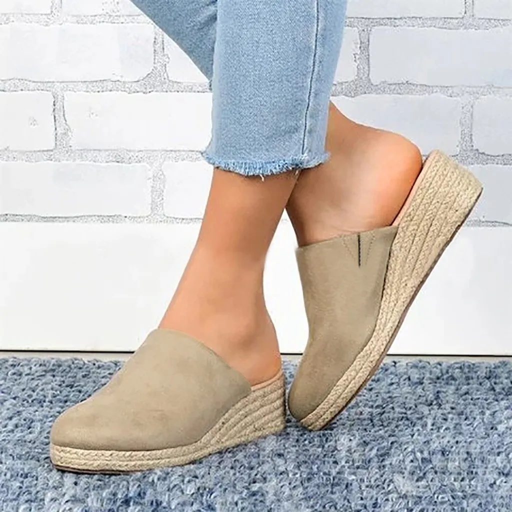

New Arrival Rome Women shoes Summer Heels Wedges Shoes Platform Slip-On Sandals Plus Size Casual Shoes chaussure #3