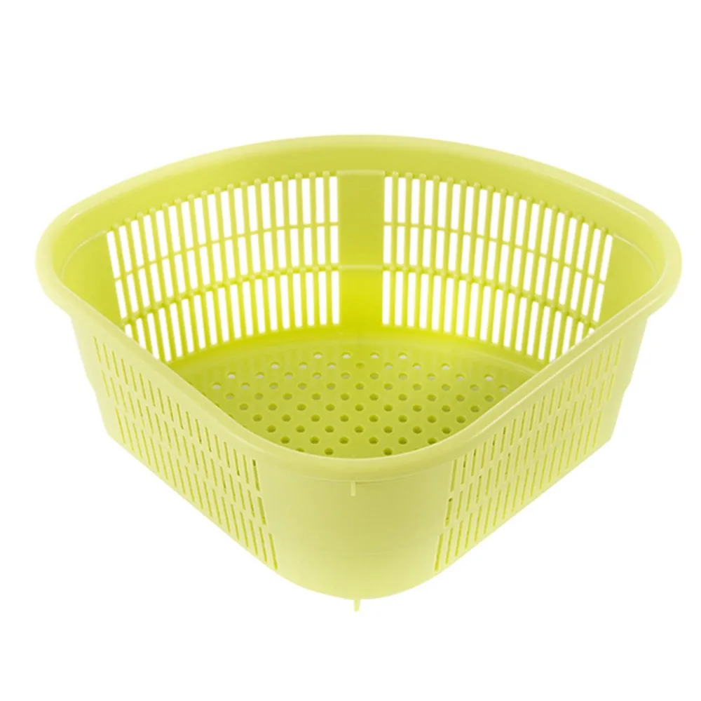 Drain rack kitchen corner drain basket sink triangle drain corner basket fruit basket vegetable wet garbage filter 20N4 (3)