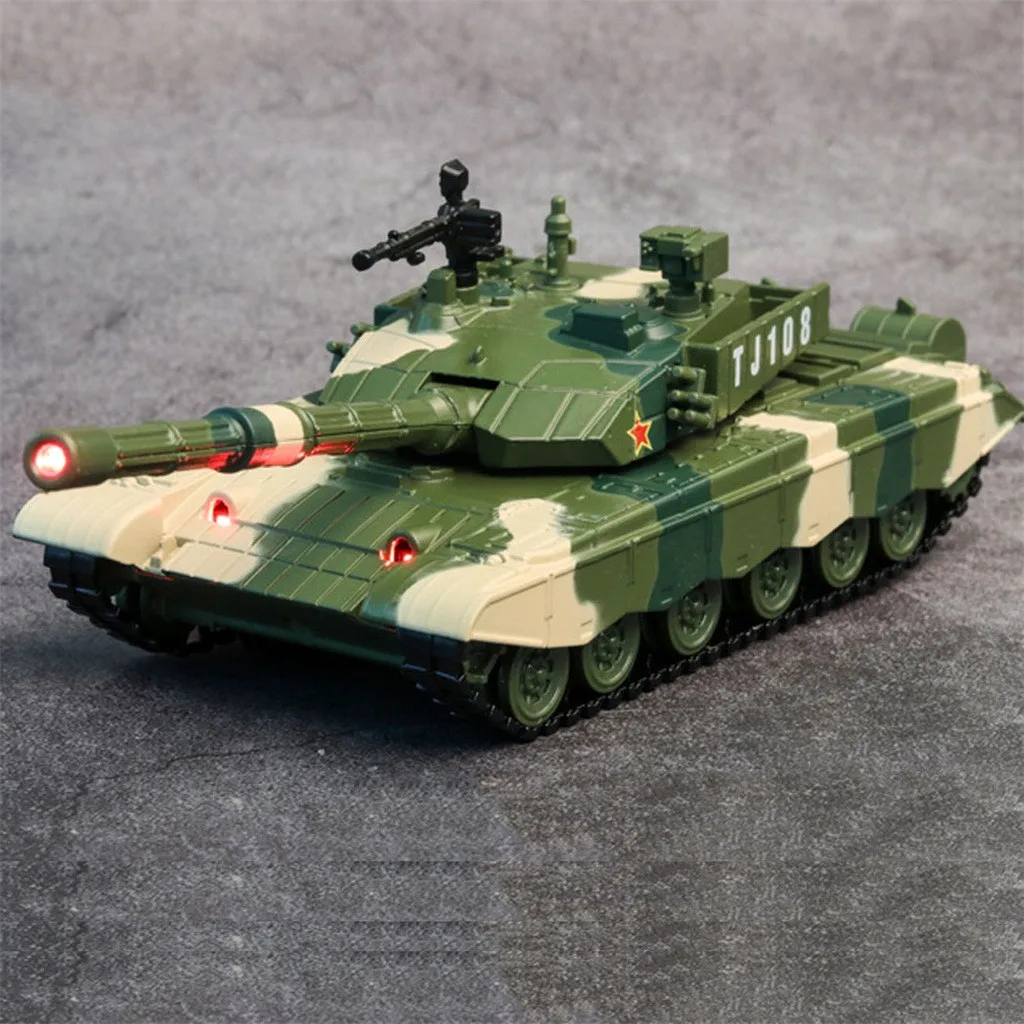 Автомобильная игрушка, большие колеса, пластиковые интерактивные автомобильные игрушки для детей, модель танка, игрушка, музыкальный звук, автомобиль, обучающая электрическая игрушка W916