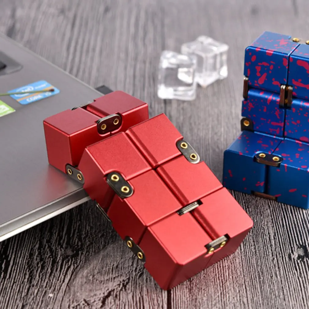 Роскошная текстура Бесконечность куб Magic Cube Алюминий сплав профессиональный