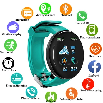 

2020 New D18 Smart Watch Sport Fitness Tracker Pedometer Blood Pressure Electronic Clock For Women Men
